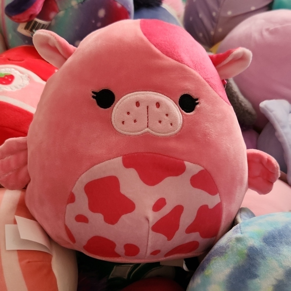 Kerry squishmallows pink seacow 8 inch new